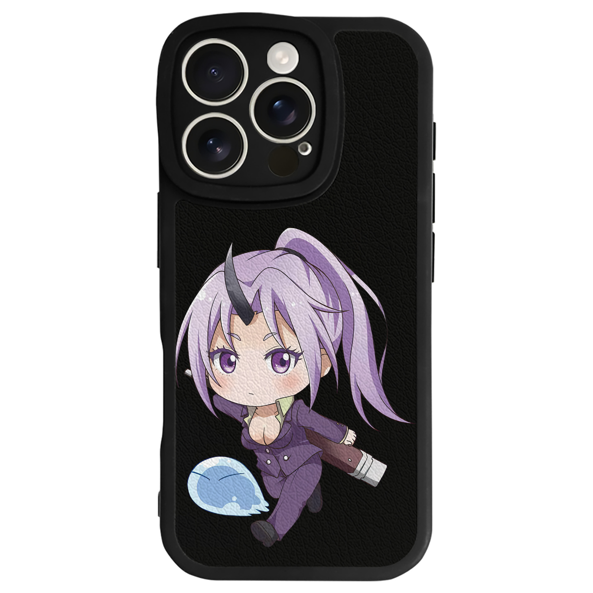 （画像用） 転スラ Regarding Reincarnated to Slime 【iPhone 16シリーズ対応】シリコンスマホケース（レザー調） 材質：シリコン